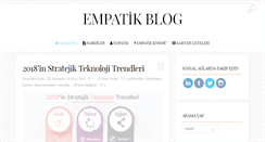 Desktop Screenshot of blog.empatik.com