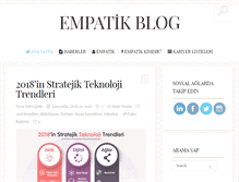 Tablet Screenshot of blog.empatik.com